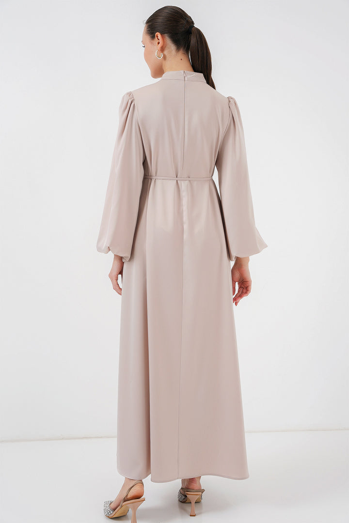 Bigdart 2510 Robe de soirée en satin - Crème