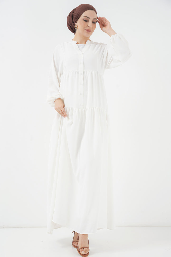 Bigdart Robe de hijab longue pour femmes 2527 - Blanc