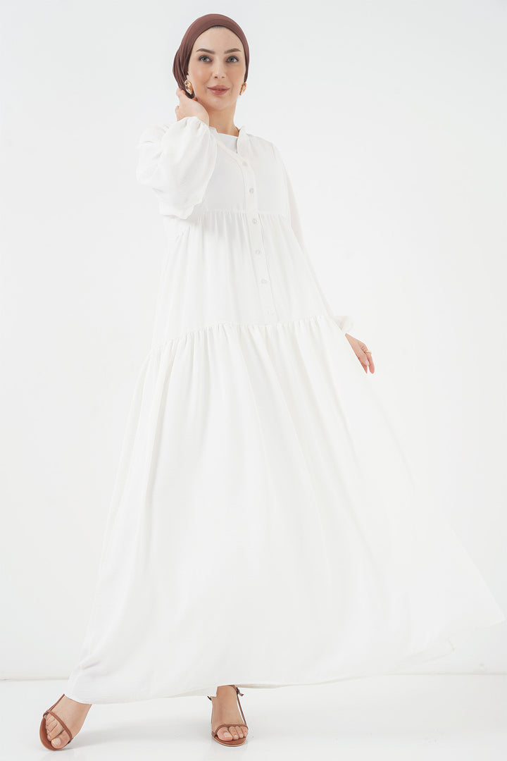 Bigdart Robe de hijab longue pour femmes 2527 - Blanc