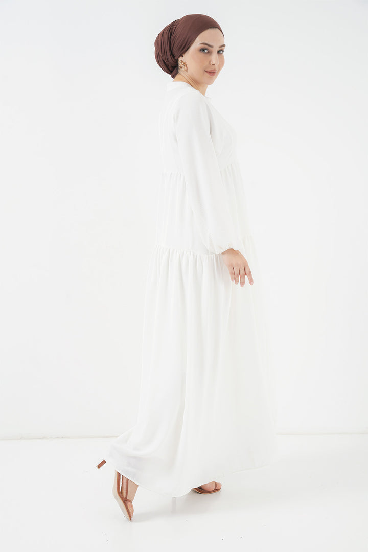 Bigdart Robe de hijab longue pour femmes 2527 - Blanc
