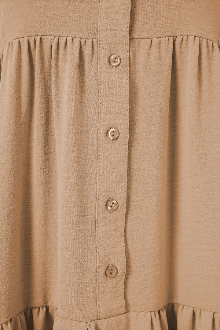 Bigdart Robe longue de mode pour femme 2527 - Biscuit