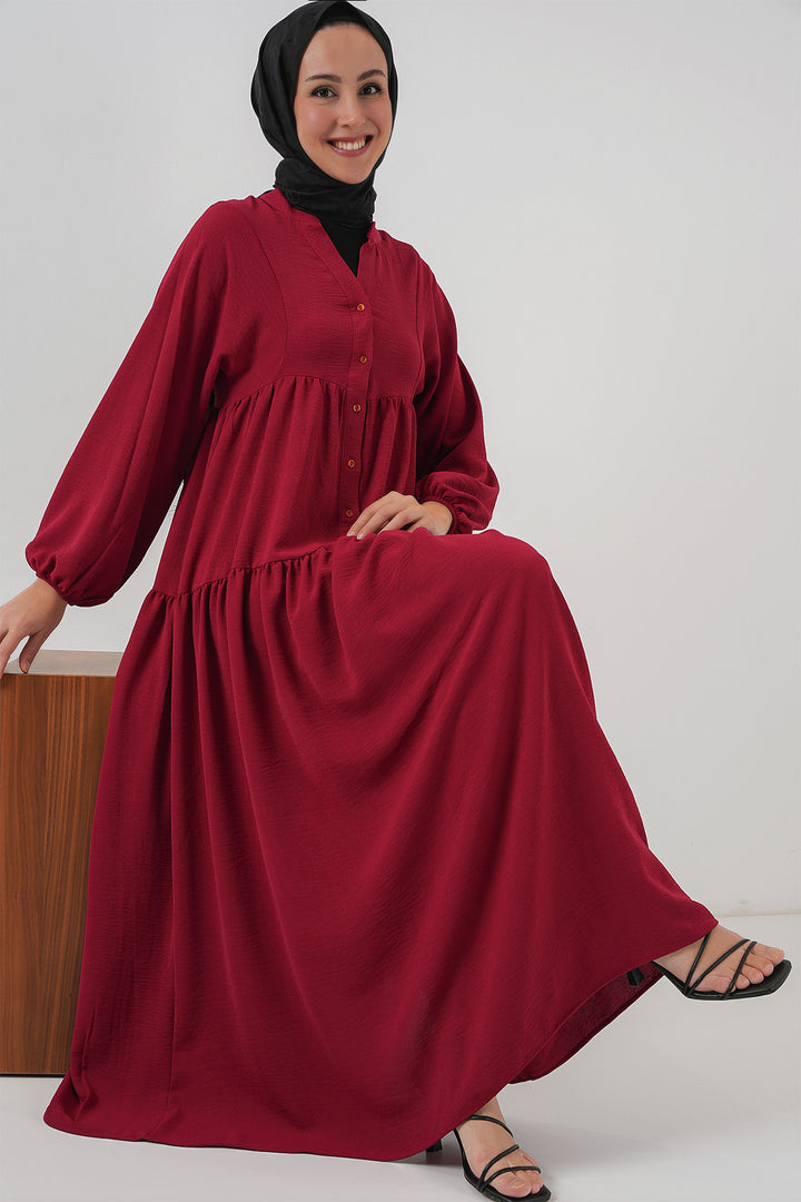 Bigdart Robe Longue Femme Modeste 2527 - Bordeaux