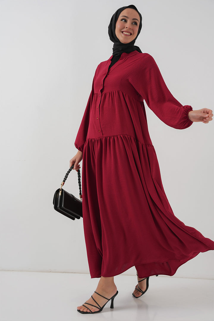 Bigdart Robe Longue Femme Modeste 2527 - Bordeaux