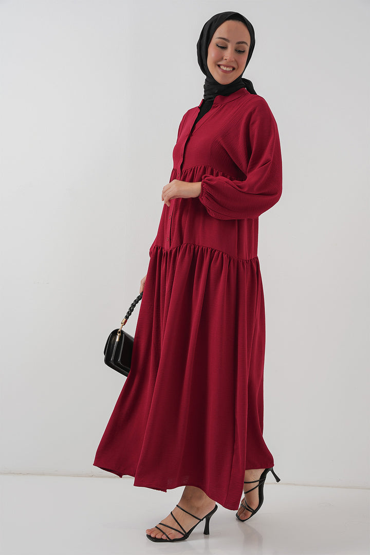 Bigdart Robe Longue Femme Modeste 2527 - Bordeaux