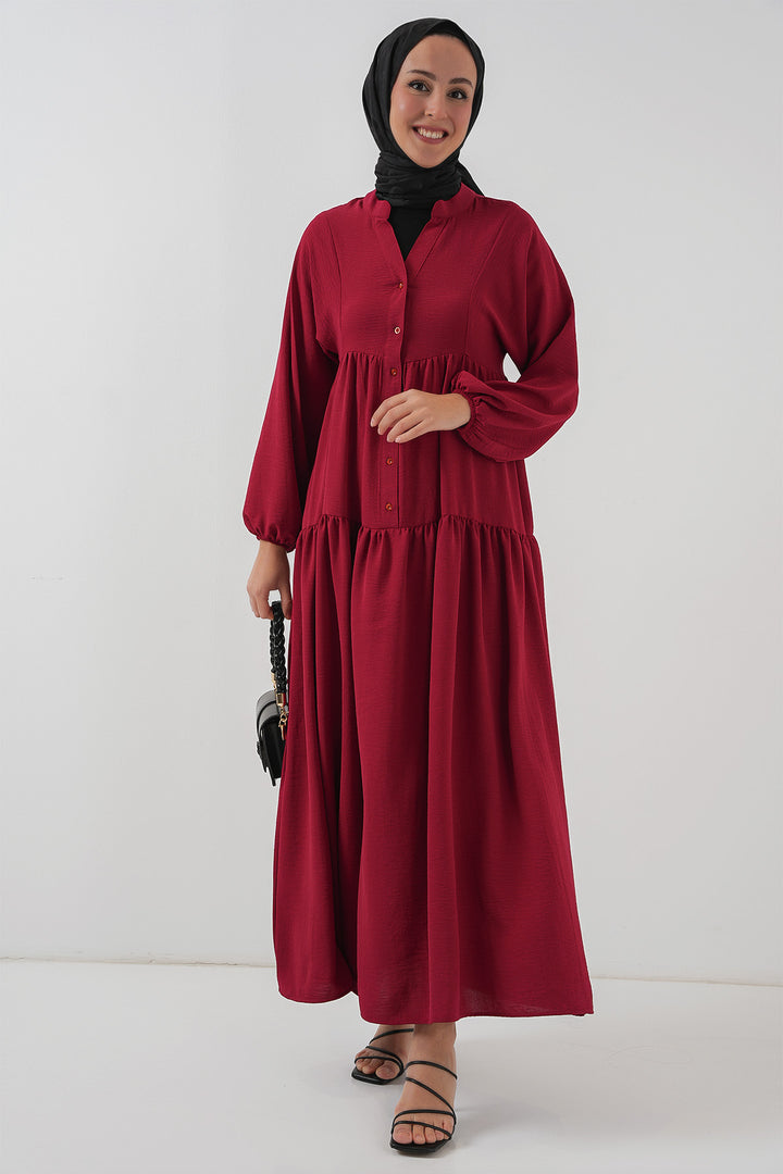 Bigdart Robe Longue Femme Modeste 2527 - Bordeaux