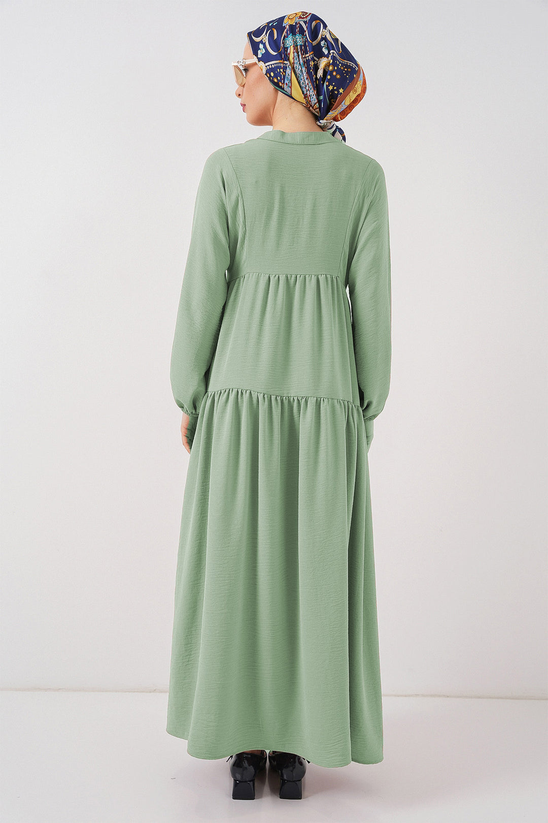 Bigdart 2527 Robe longue de hijab pour femme - e.Vert