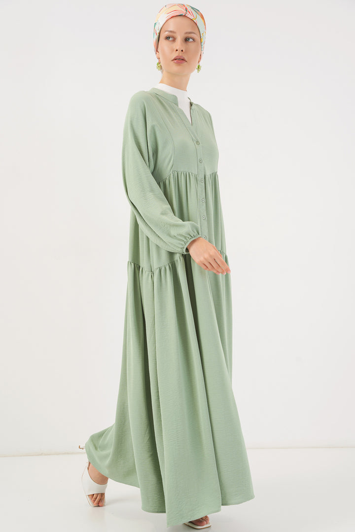 Bigdart 2527 Robe longue de hijab pour femme - e.Vert