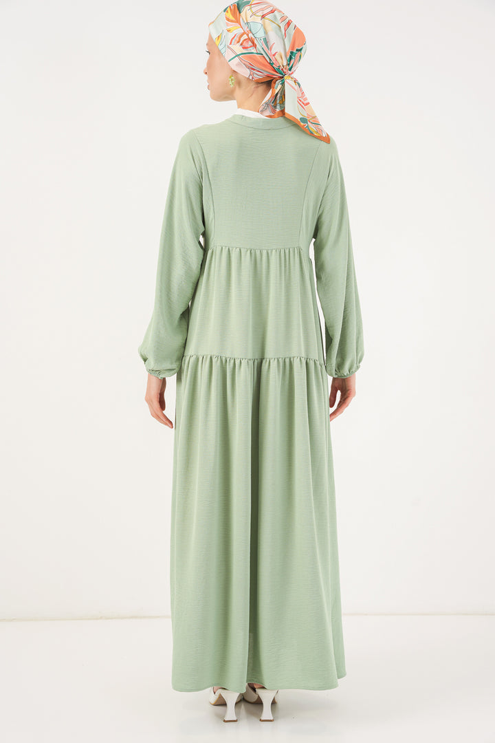 Bigdart 2527 Robe longue de hijab pour femme - e.Vert