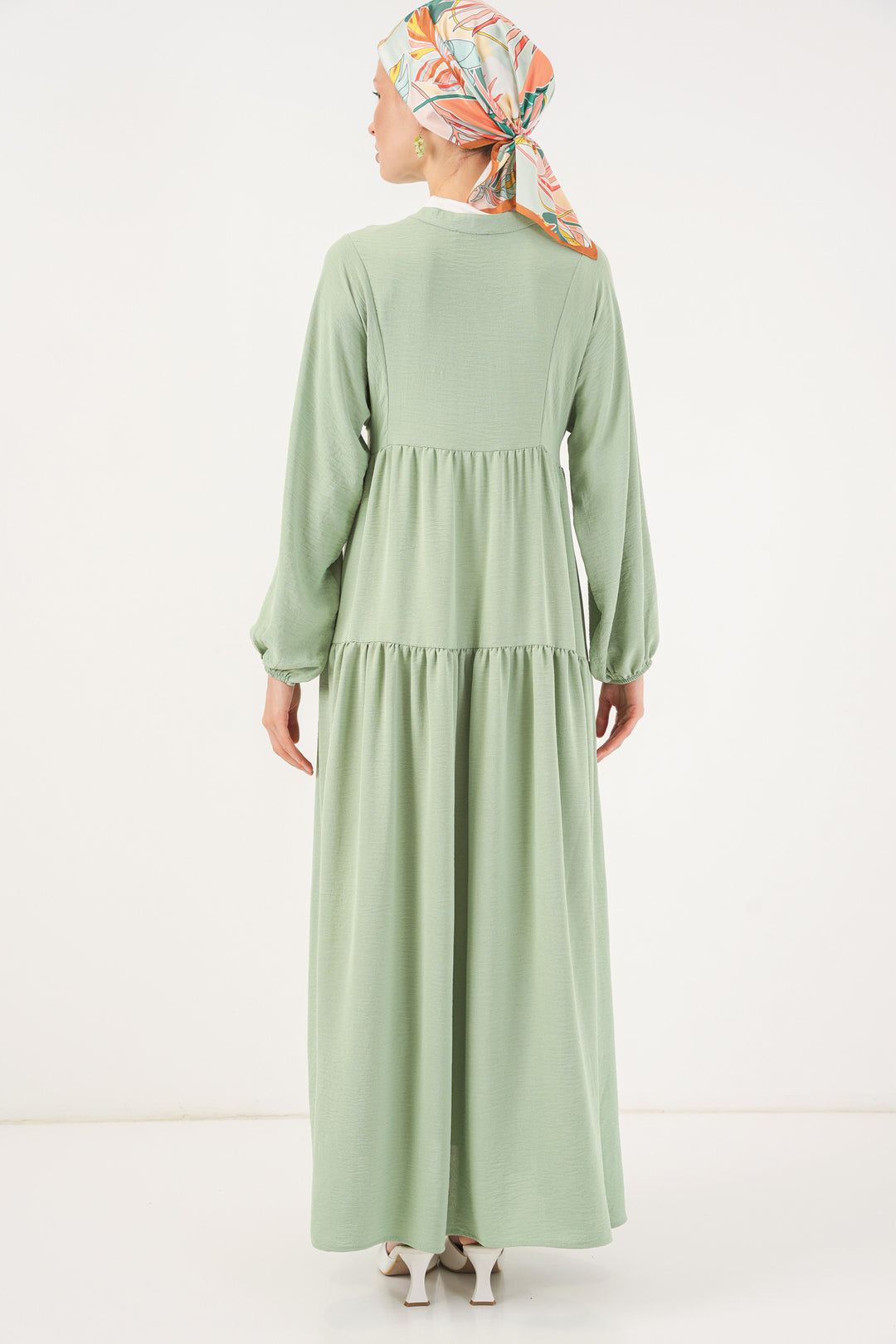 Bigdart 2527 Robe longue de hijab pour femme - e.Vert