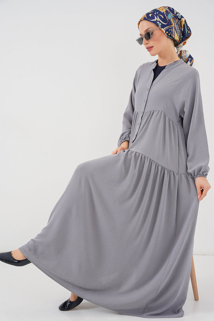 Bigdart Robe longue femme en hijab 2527 - Gris