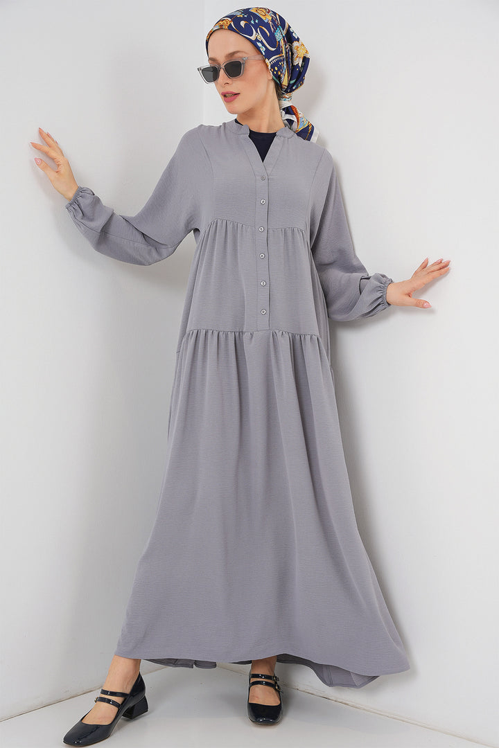Bigdart Robe longue femme en hijab 2527 - Gris