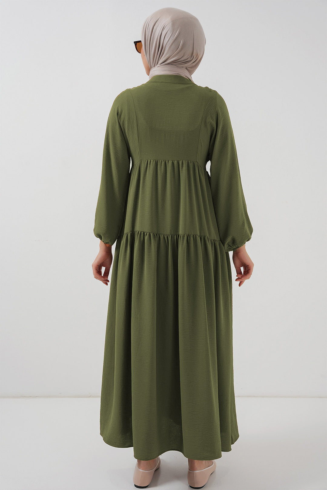 Bigdart Robe longue modeste pour femme 2527 - Kaki