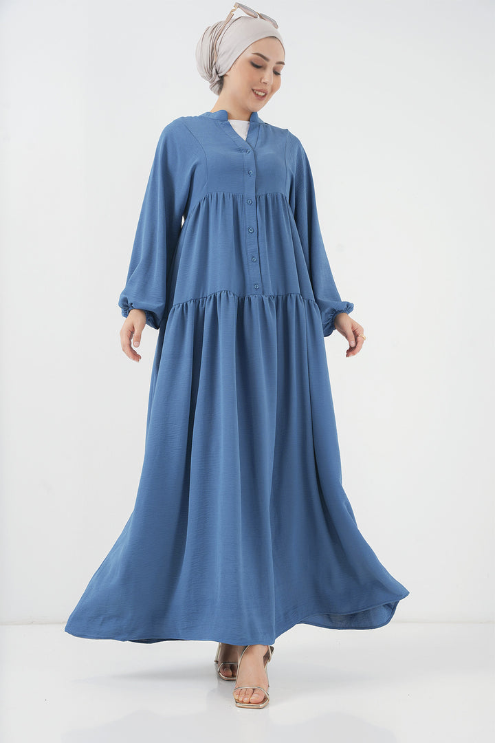 Bigdart 2527 Robe Longue Femme Modeste - Indigo