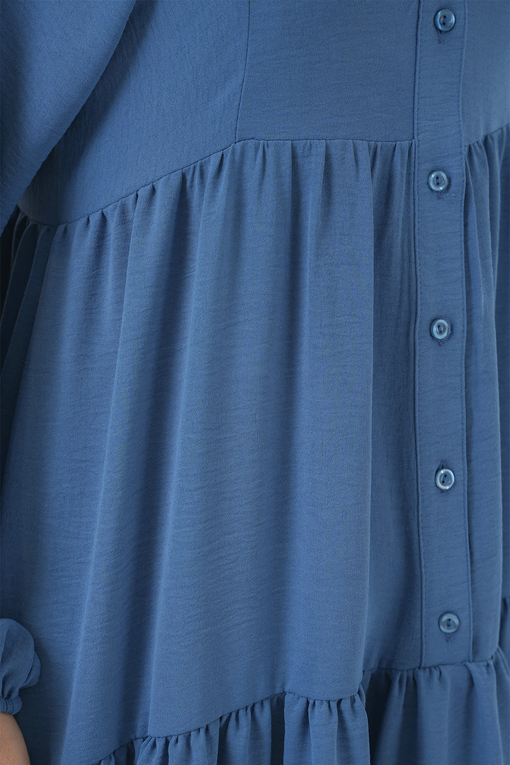 Bigdart 2527 Robe Longue Femme Modeste - Indigo