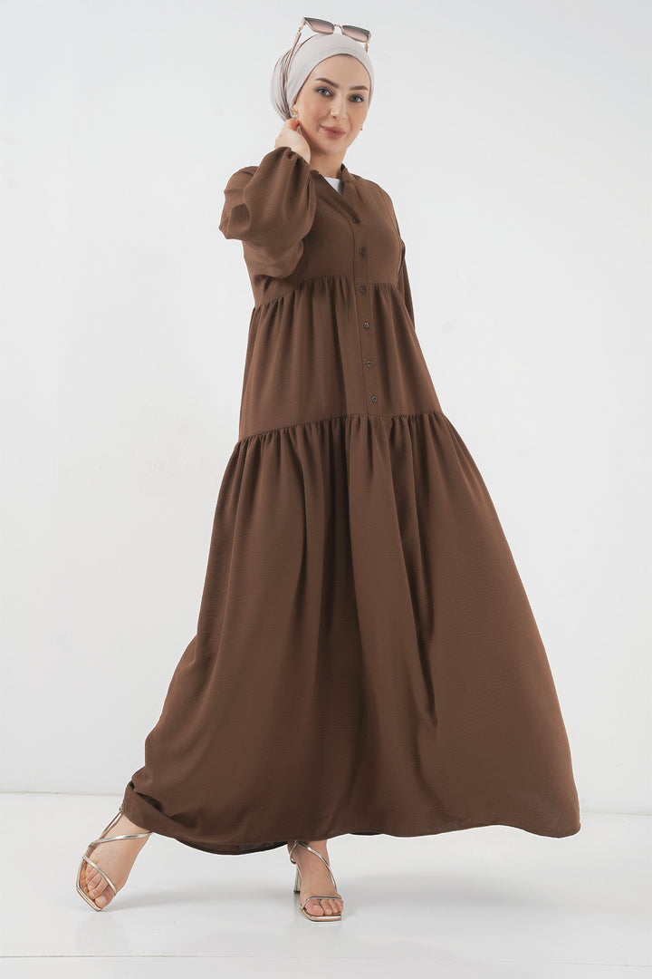 Bigdart Robe longue de hijab pour femme 2527 - Marron