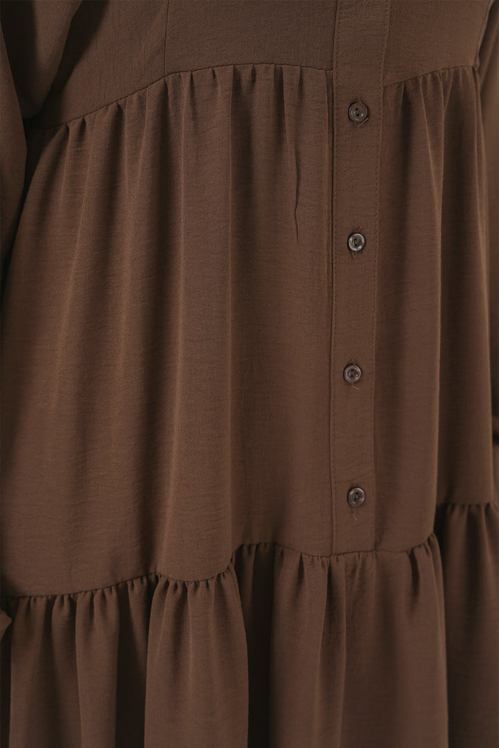 Bigdart 2527 Robe longue de hijab pour femme - Marron