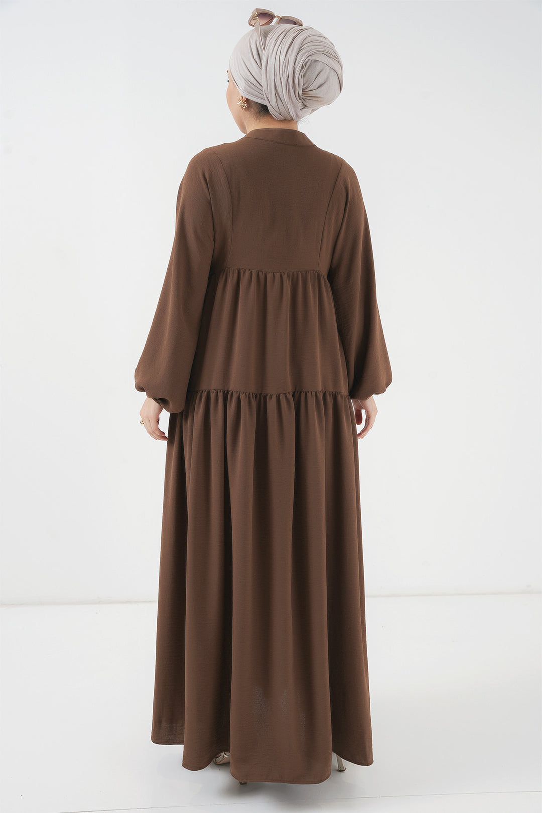 Bigdart 2527 Robe longue de hijab pour femme - Marron