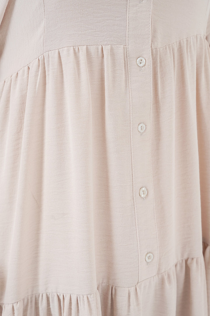 Bigdart 2527 Robe Longue Femme Modeste - Crème