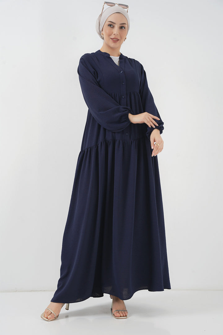 Bigdart 2527 Robe Longue Femme Modeste - Bleu marine