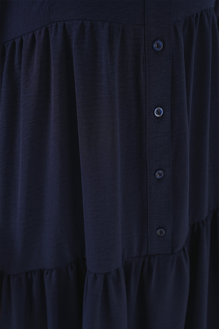 Bigdart 2527 Robe Longue Femme Modeste - Bleu marine