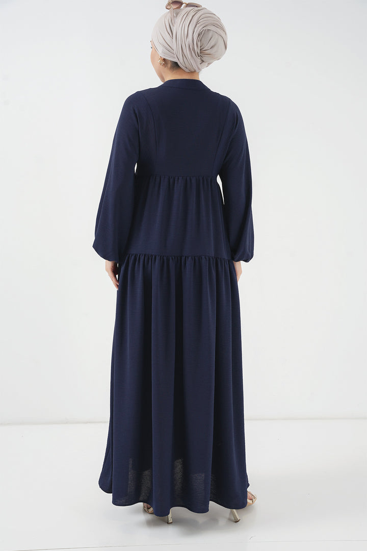 Bigdart 2527 Robe Longue Femme Modeste - Bleu marine
