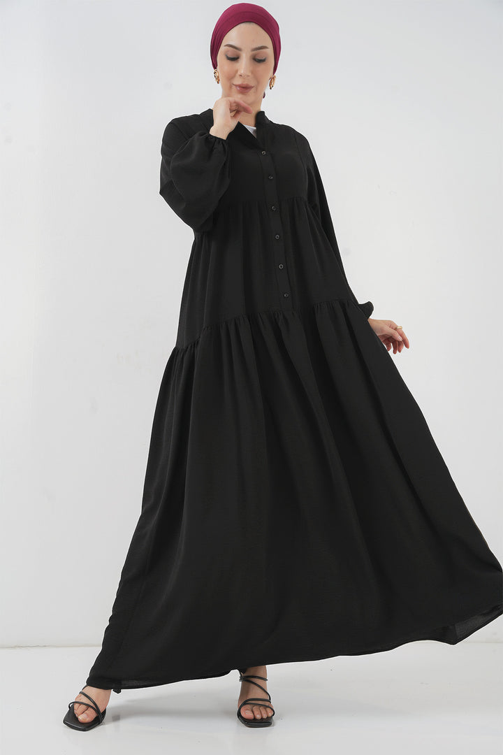 Bigdart 2527 Robe longue de hijab pour femme - Noir