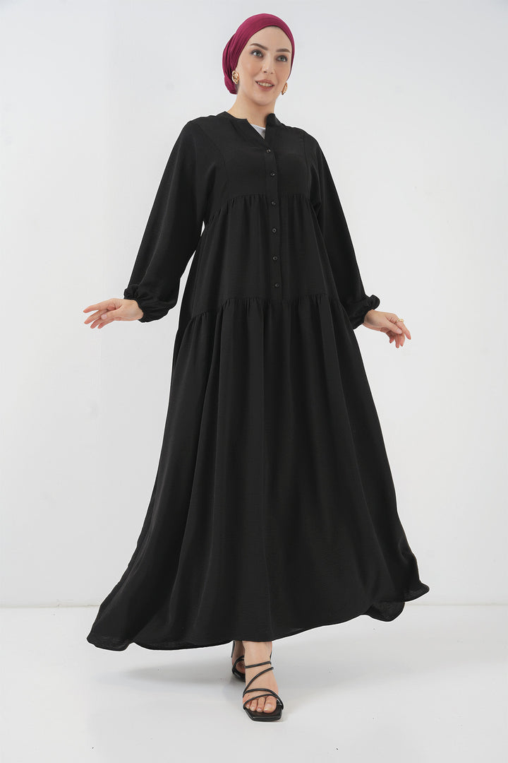 Bigdart 2527 Robe longue de hijab pour femme - Noir