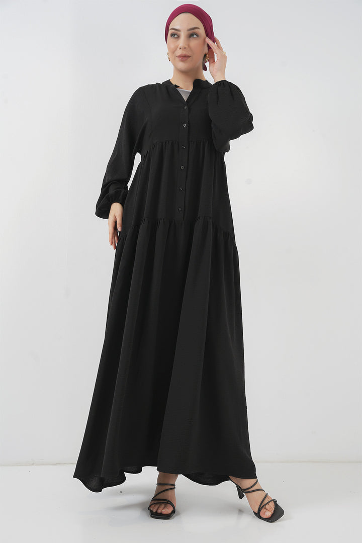 Bigdart 2527 Robe longue de hijab pour femme - Noir