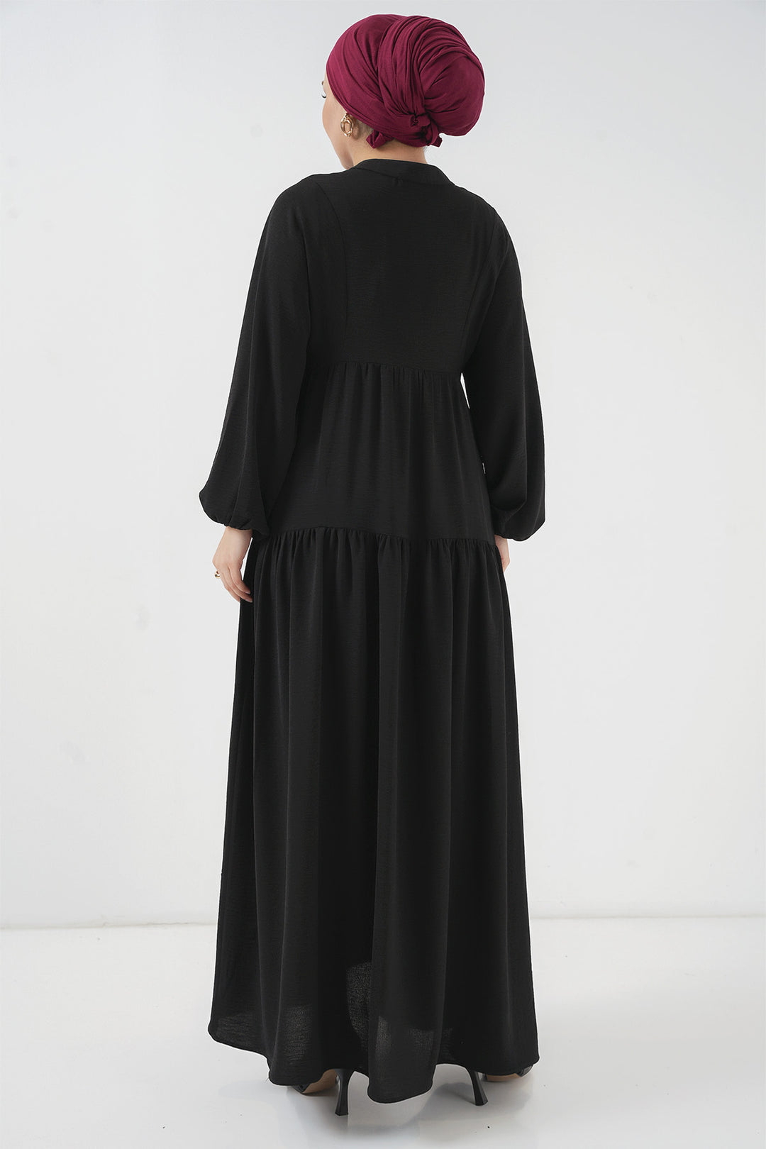 Bigdart 2527 Robe longue de hijab pour femme - Noir