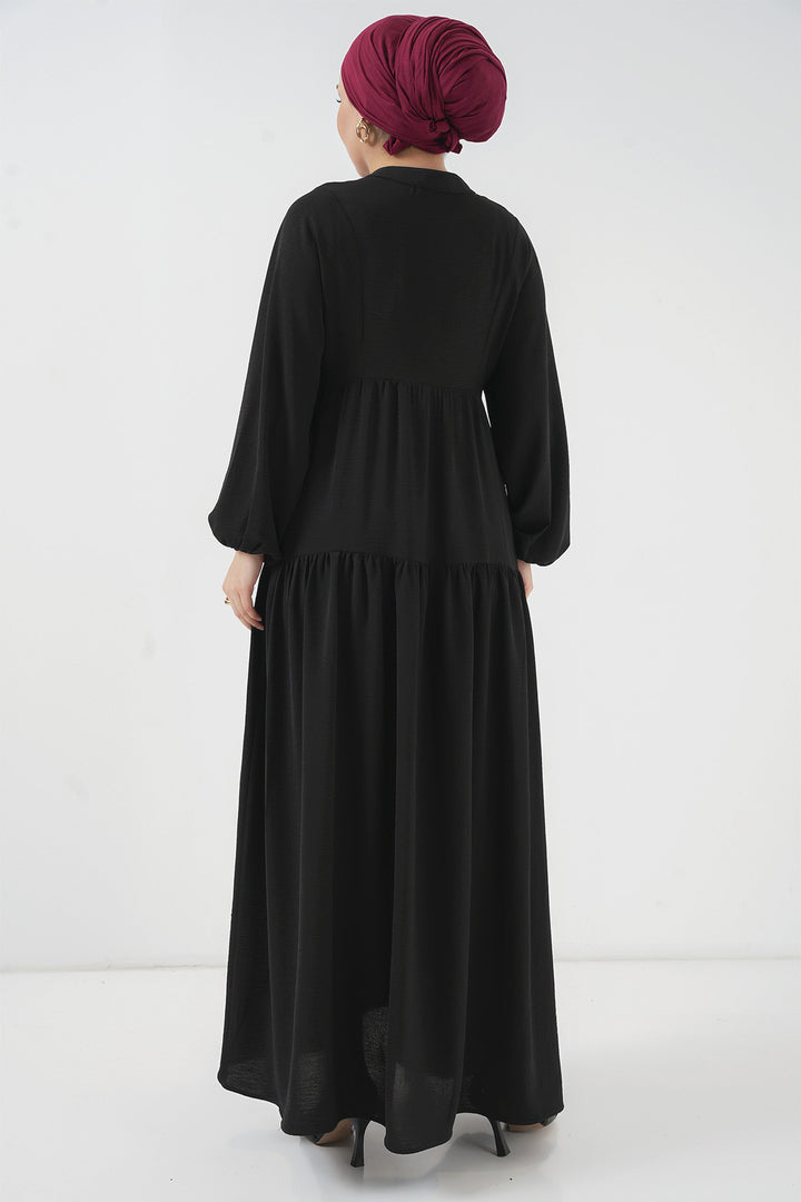 Bigdart 2527 Robe longue de hijab pour femme - Noir