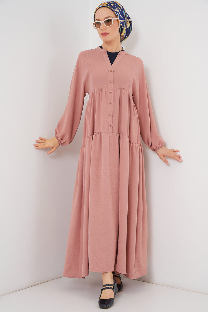 Bigdart Robe longue femme en hijab 2527 - Saumon