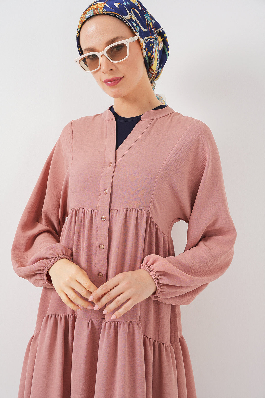 Bigdart Robe longue femme en hijab 2527 - Saumon