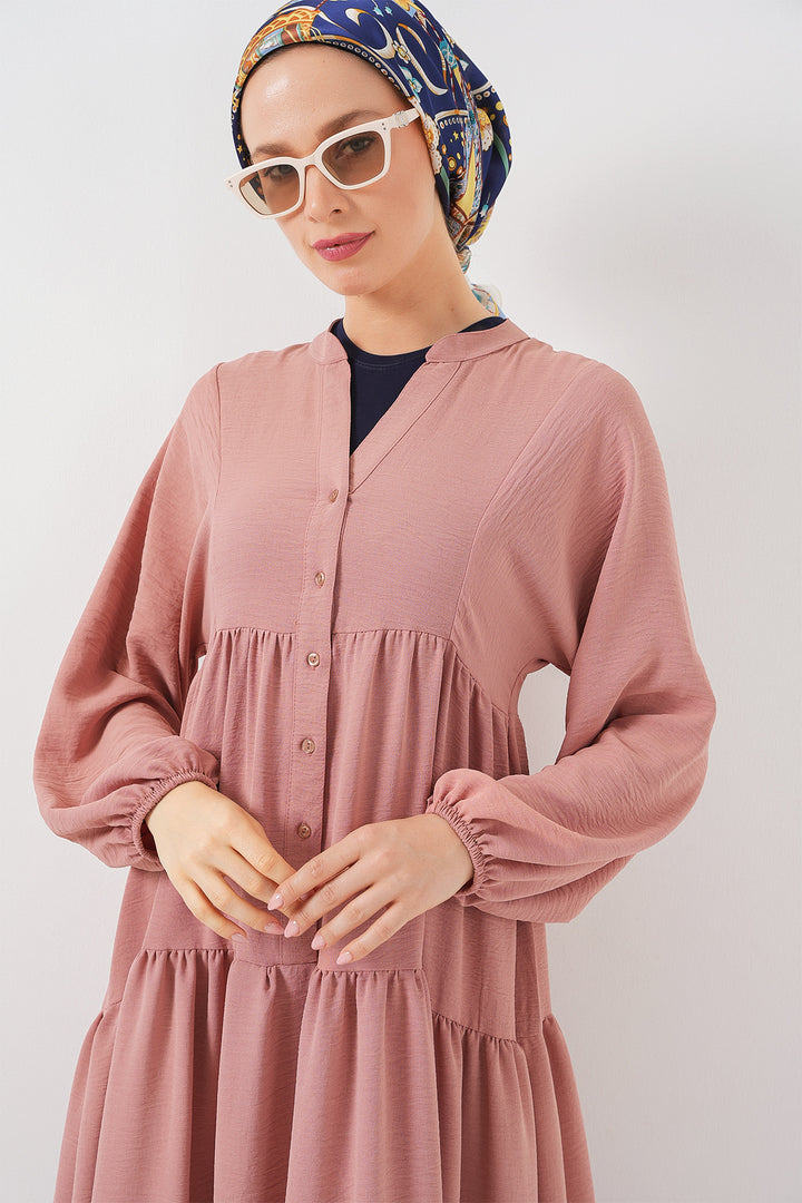 Bigdart Robe longue femme en hijab 2527 - Saumon