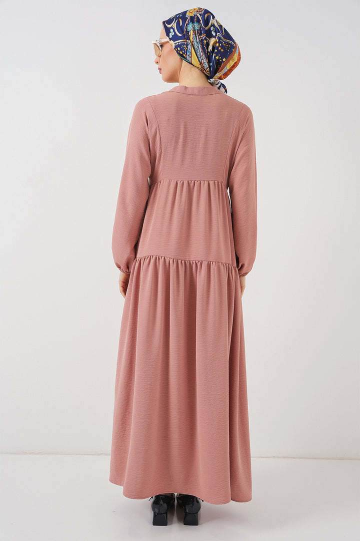 Bigdart Robe longue femme en hijab 2527 - Saumon