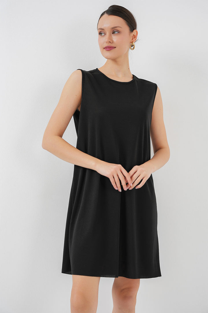 Bigdart 2535 Jupon intérieur sans manches pour robe midi - Noir
