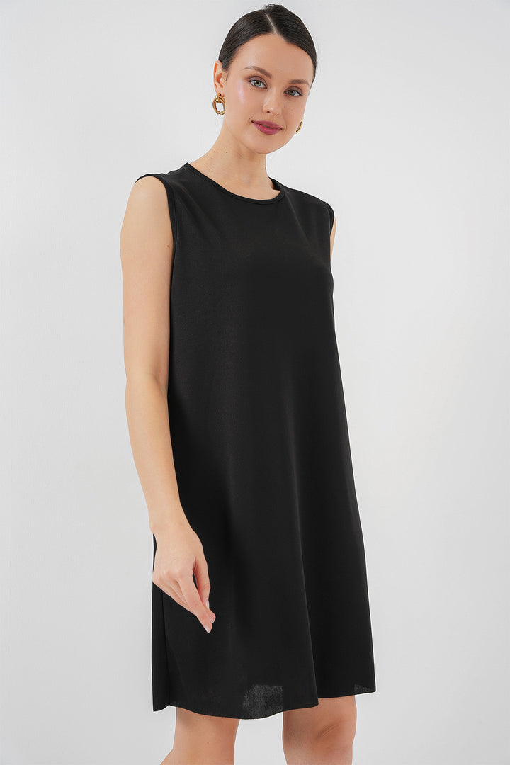 Bigdart 2535 Jupon intérieur sans manches pour robe midi - Noir