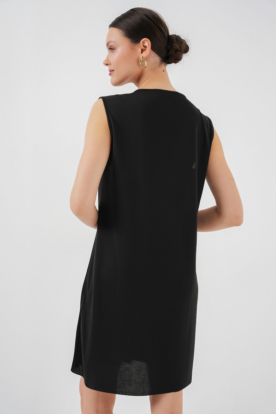 Bigdart 2535 Jupon intérieur sans manches pour robe midi - Noir