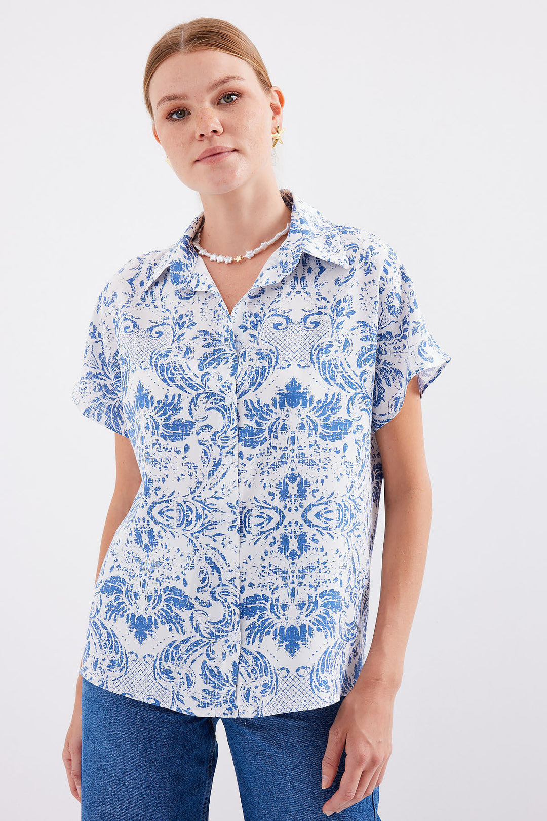 Bigdart Chemise à Manches Courtes 3711 - Bleu