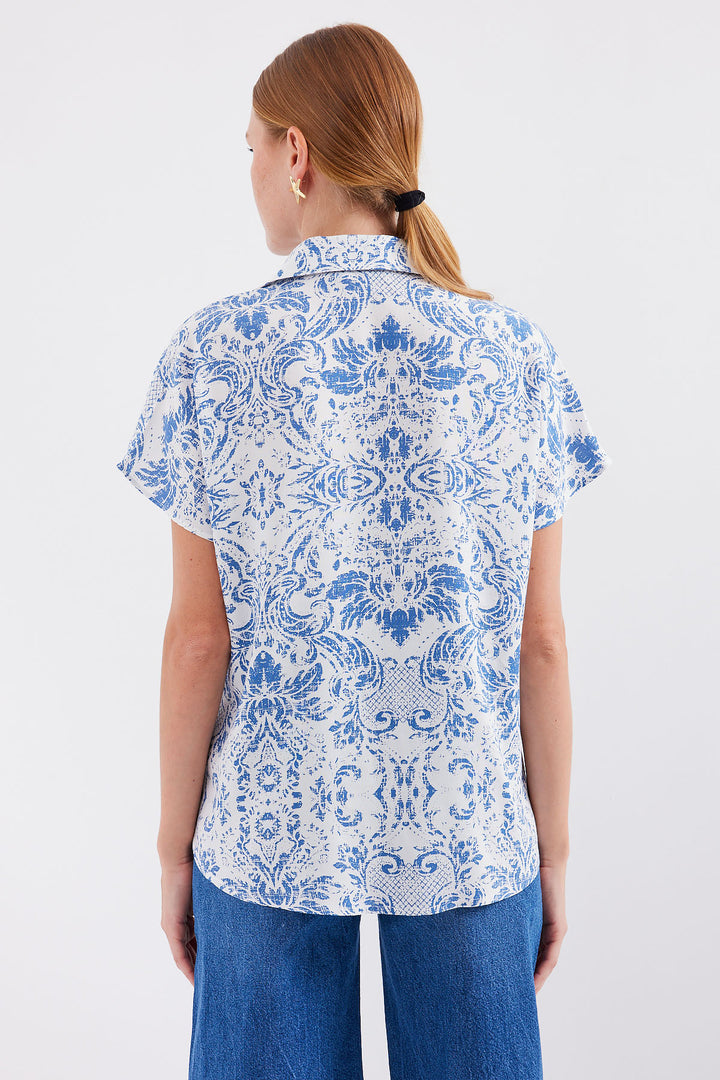 Bigdart Chemise à Manches Courtes 3711 - Bleu
