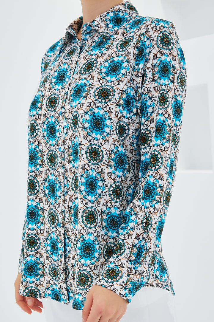 Bigdart Chemise à motifs graphiques 3721 - Bleu marine