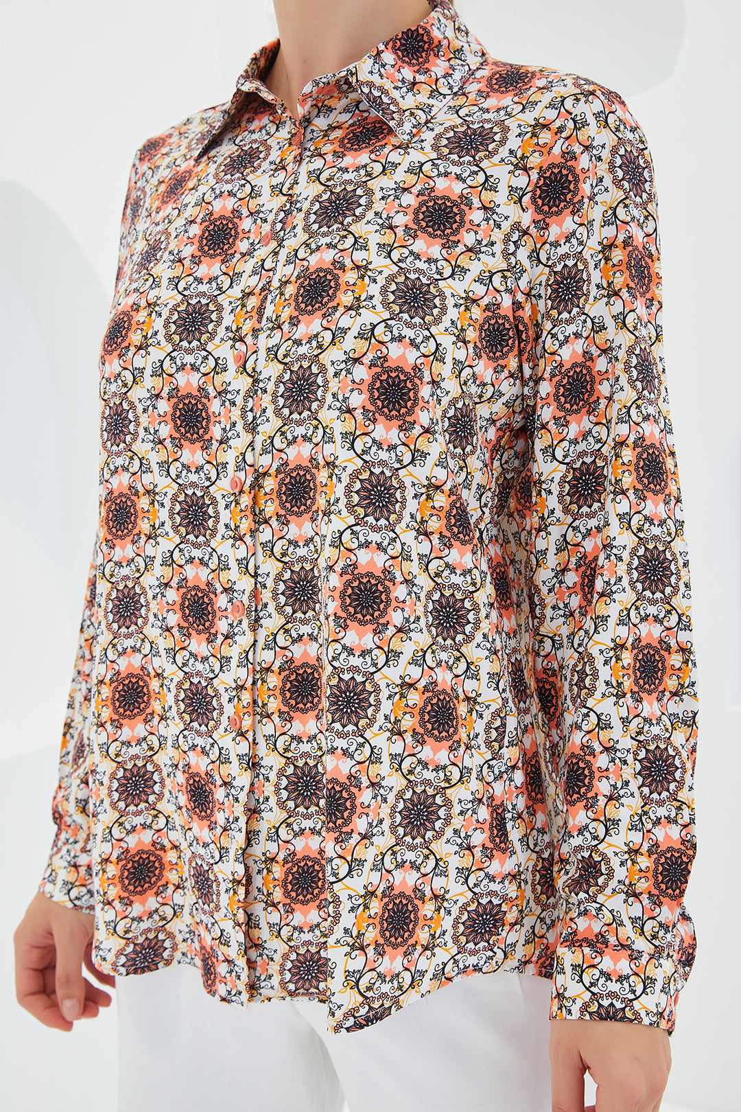 Bigdart 3721 Chemise à Motifs - Orange