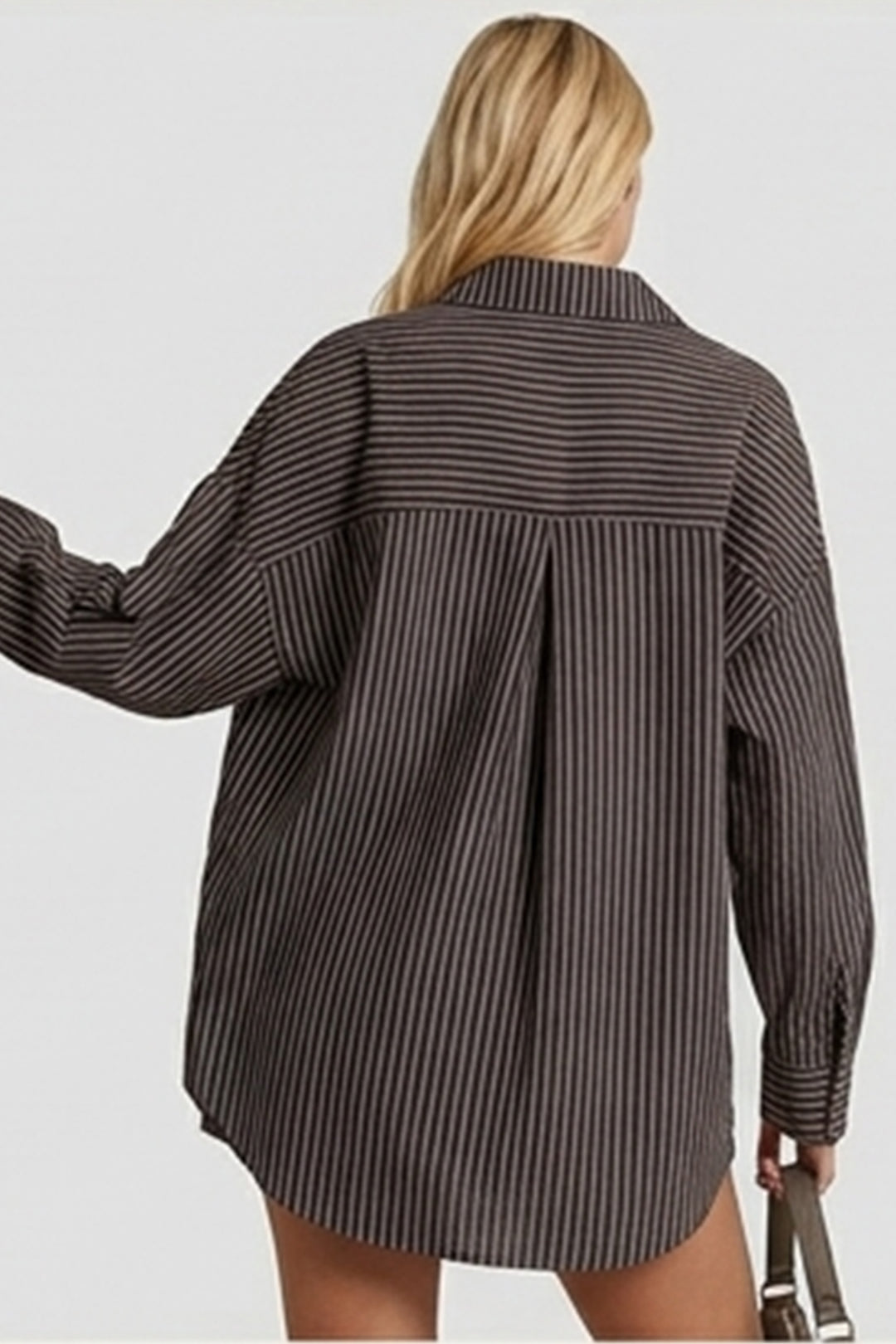 Bigdart 3900 Chemise oversize à carreaux - y.Marron