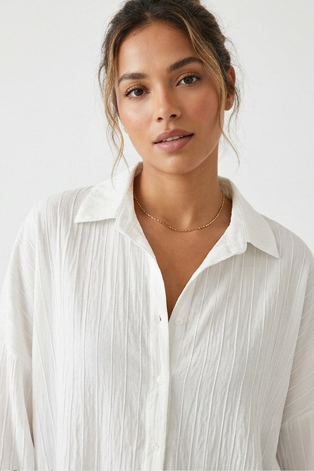 Bigdart 3900 Chemise Basique Longue Oversize - Blanc