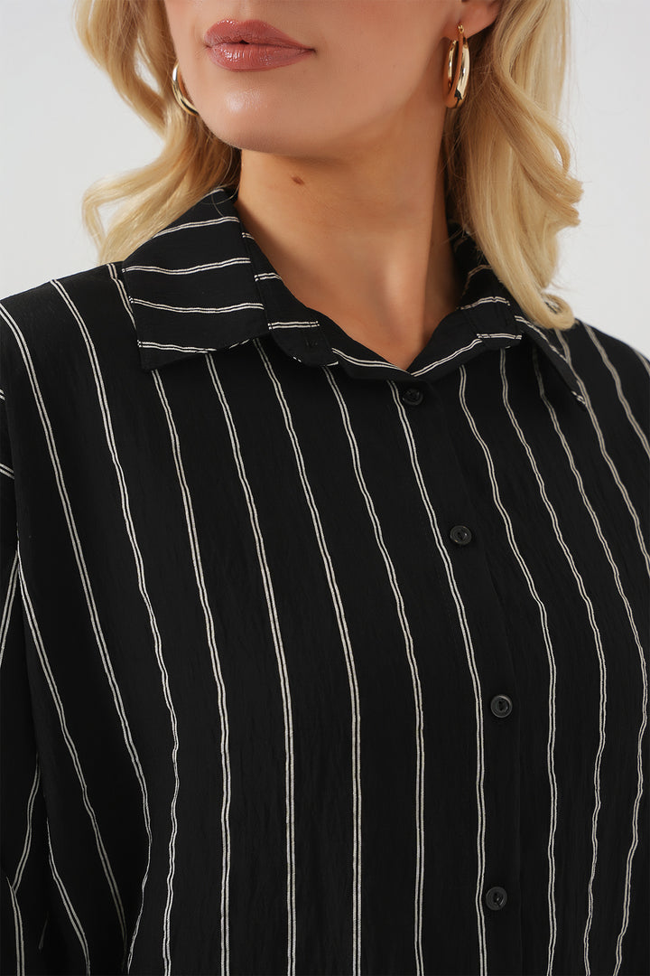 Bigdart Chemise basique longue oversize 3900 - c. Noir