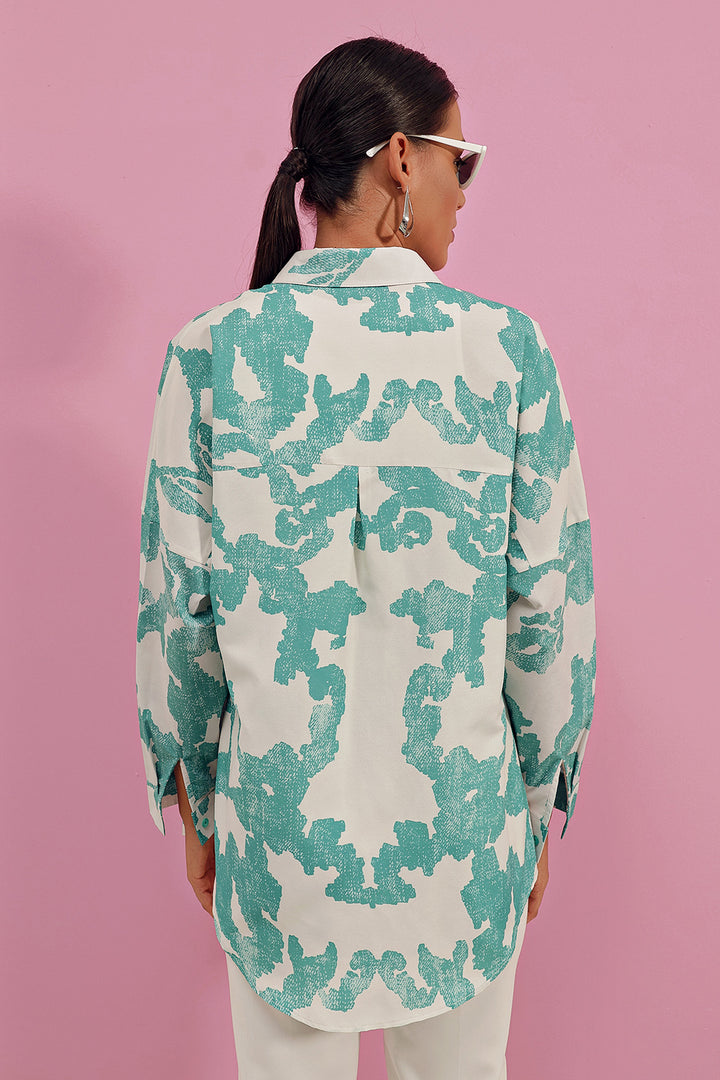 Bigdart Chemise basique oversize longue 3900 - d. Menthe