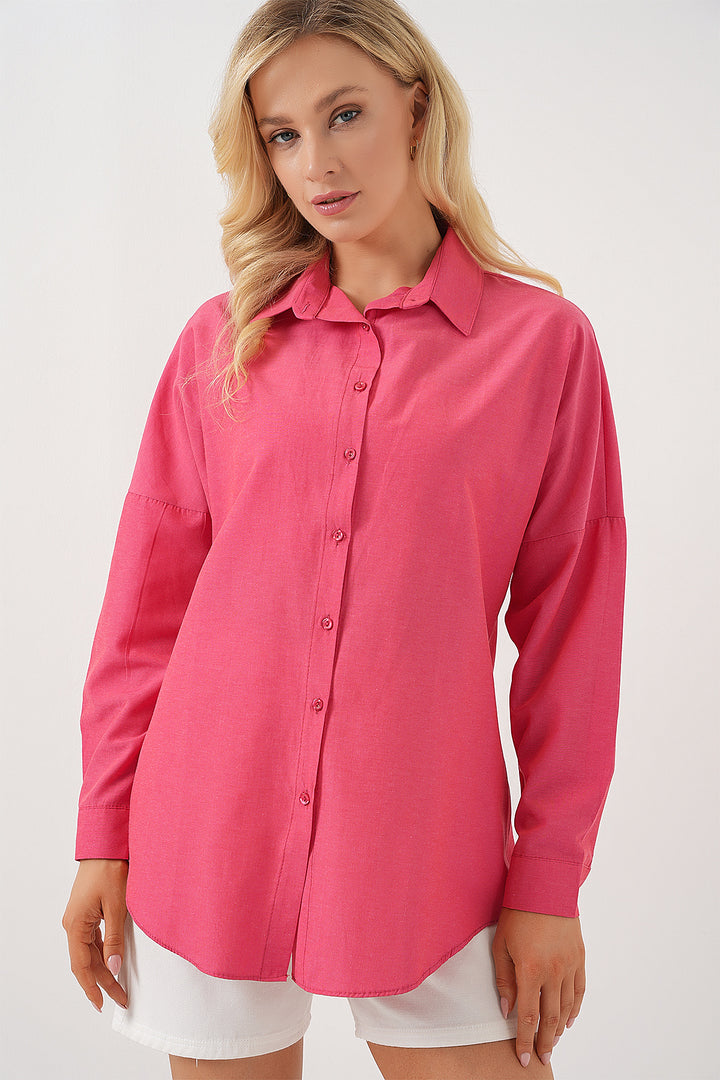 Bigdart Chemise basique oversize longue 3900 - nar