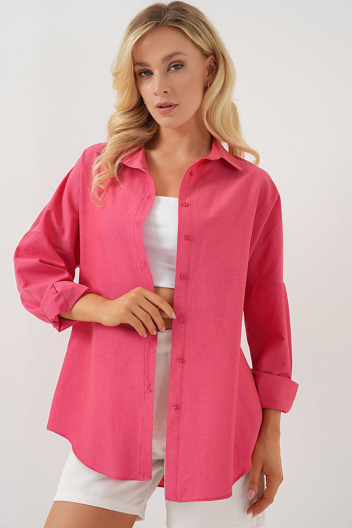 Bigdart Chemise basique oversize longue 3900 - nar