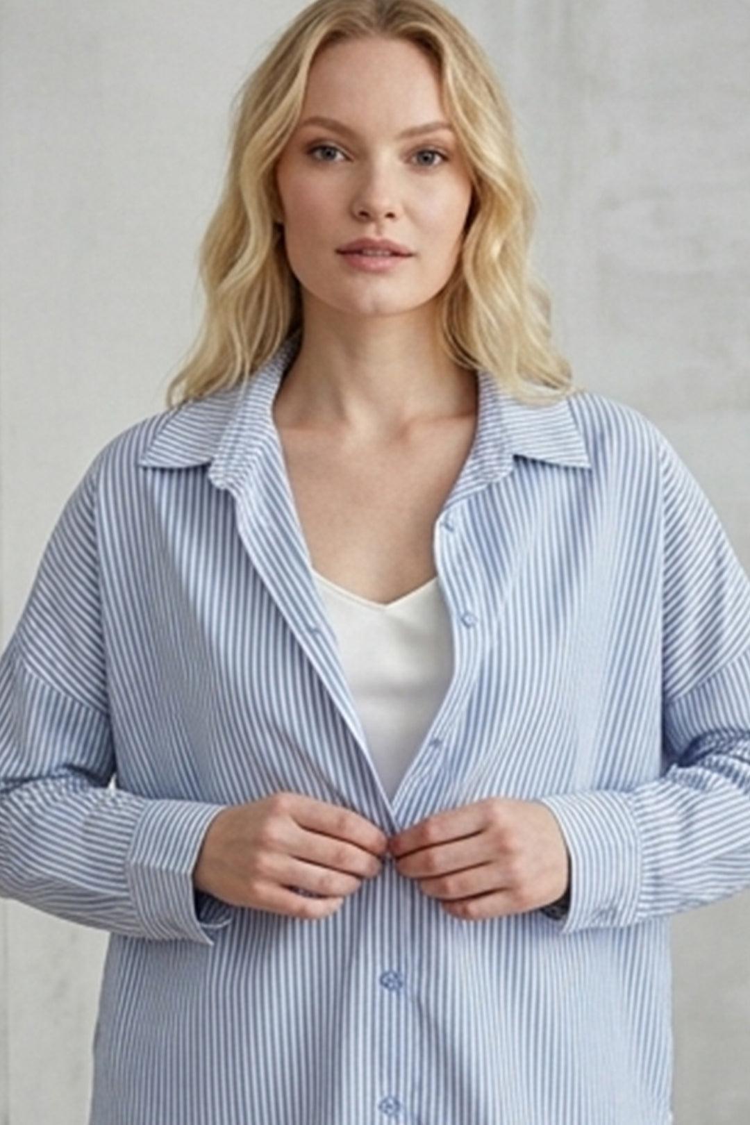 Bigdart Chemise Basique Longue Oversize 3900 - v. Indigo
