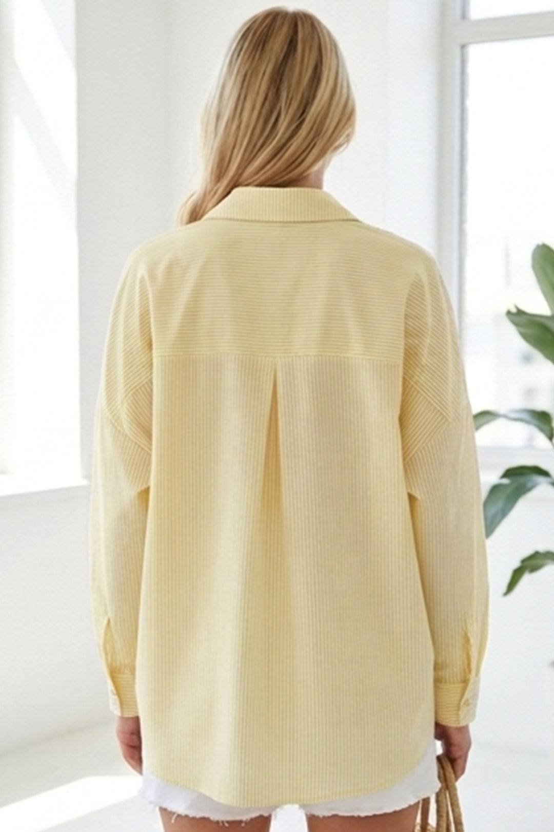 Bigdart 3900 Chemise basique longue oversize - y.Jaune