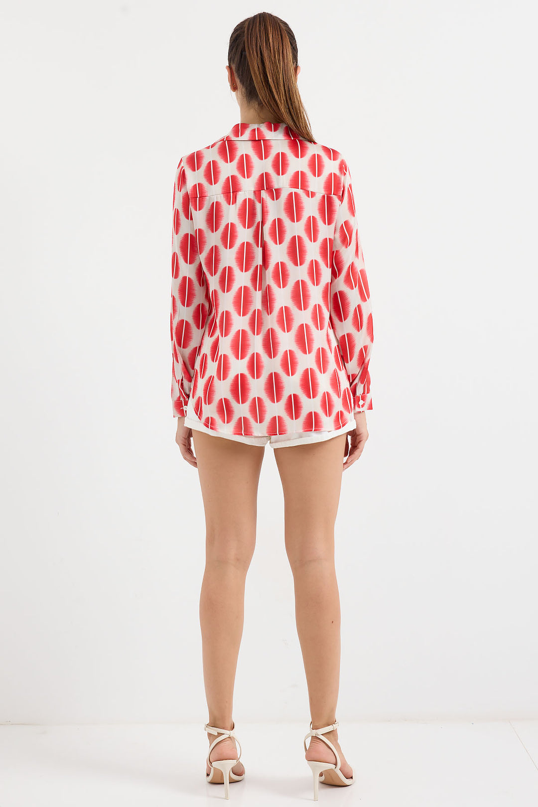 Bigdart 3964 Chemise Satin Légèrement Détendue - Rouge